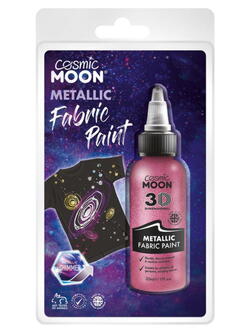 Cosmic Moon Metallic Fabric Paint Pink