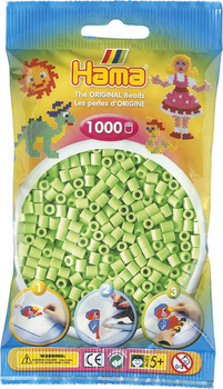HAMA Midi Perlen 1000 Stück Pastell Grün
