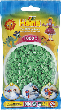 HAMA Midi Perlen 1000 Stück Hell Grün