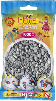 Perles à repasser Midi 1000 pièces gris