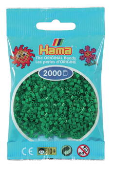 HAMA MINI Perlen 2000 Stück Grün