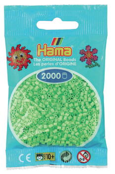 HAMA MINI Perlen 2000 Stück Pastell Grün