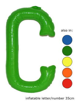 Ballon Buchstaben "C" Gelb