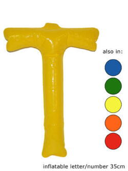 Ballon Buchstaben "T" Gelb