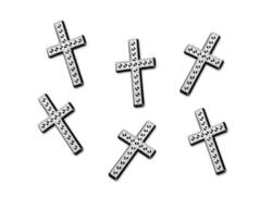 Croix décorative argent