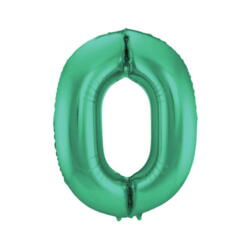 Ballon numéro 0 vert 86cm