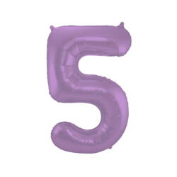 Ballon numéro 5 violet 86cm