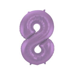 Ballon numéro 8 violet 86cm
