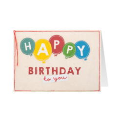Canvas Grusskarte Happy Birthday to you