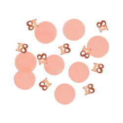 Confettis de table 18ème anniversaire or rose