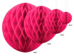 Wabenball Dunkelrosa