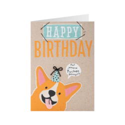 Geburtstagskarte Canvas Happy Birthday Hat jemand Kuchen gesagt