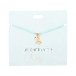 Armband mit Charms Life is better with a dog
