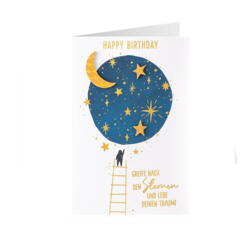 Geburtstagskarte Sterne Greife nach den Sternen