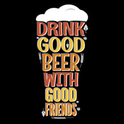 Servietten Zelltuch Drink good bier with good friends