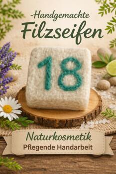 Savon Feutre Fait Main Numéro 18 Vert