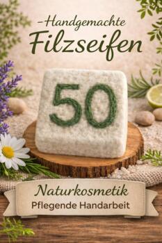 Savon Feutre Fait Main Numéro 50 Vert