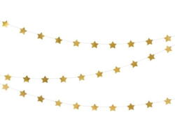 Guirlandes d&#39;étoiles dorées