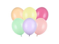 Mini ballons 12cm pastel light mix 100 pièces