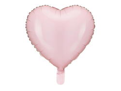 Folienballon Herz Hellrosa 45cm