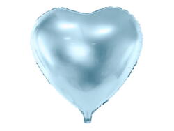 Folienballon Herz Hellblau