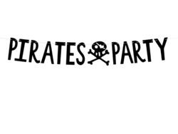Bannière Pirate Party noire