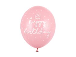Ballons Happy Birthday Pink 6 Stück