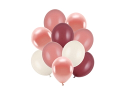 Ballon Set Pflaume-Roségold 10 Stück