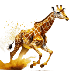 Bügelbild Giraffe