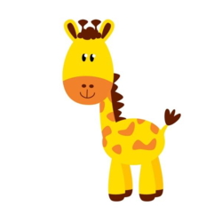 Bügelbild Giraffe