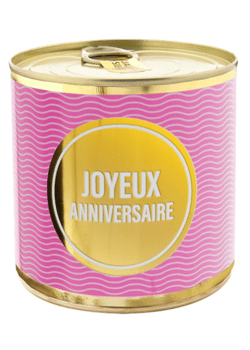 Cancake  Joyeux Anniversaire pink Forêt noire aux cerises