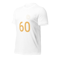 T-Shirt Blanc Numéro 60 Or