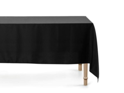 Tischdecken Stoff Schwarz 180x300cm