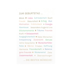 Zum Geburtstag   die besten Wünsche