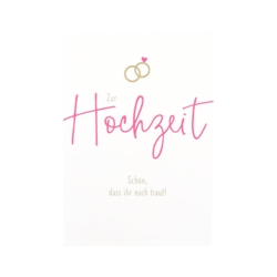 Zur Hochzeit  Schön dass ihr euch traut