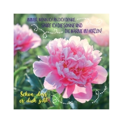 Geburtstagskarte Immer  wenn ich an dich denke  spüre ich  