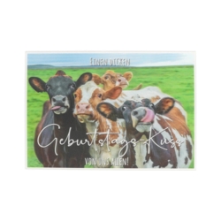 Geburtstagskarte Einen dicken Geburtstags Kuss von uns 