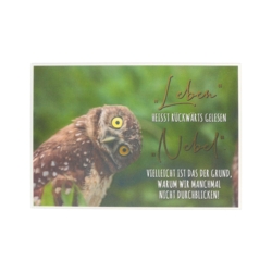 Geburtstagskarte Leben heisst rückwärts gelesen Nebel   