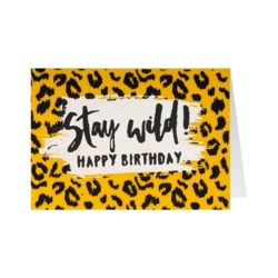 Geburtstagskarte  Stay wild Happy Birthday  