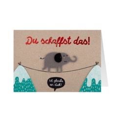 Geburtstagskarte  Du schaffst das Ich glaub an dich  