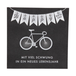 Geburtstagskarte Happy Birthday Mit viel Schwung 