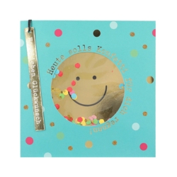 Geburtstagskarte Heute solls Konfetti für dich regnen 