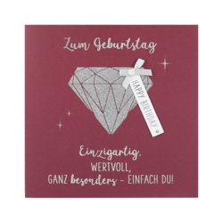 Geburtstagskarte Einzigartig wertvoll ganz besonders