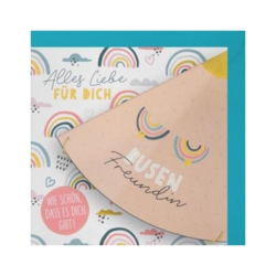 Geburtstagskarte  Alles Liebe für dich  Busenfreundin  Wie schön dass es dich gibt      