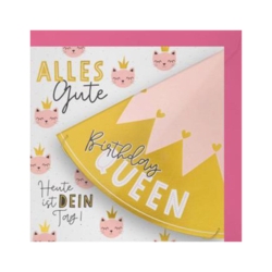 Geburtstagskarte  Alles Gute  Birthday Queen  Heute ist Dein Tag  