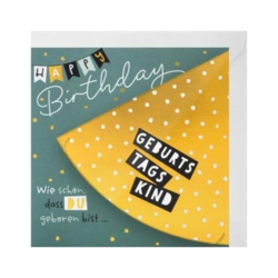 Geburtstagskarte  Happy Birthday  Geburtstagskind  Wie schön dass du geboren bist      