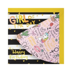 Geburtstagskarte  Girl of the day  Happy Birthday      