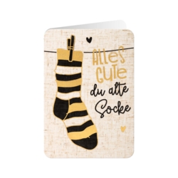 Geburtstagskarte  Alles Gute du alte Socke     