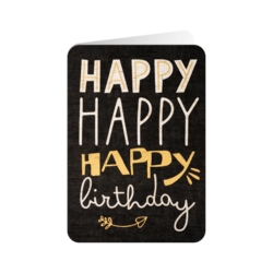 Geburtstagskarte  Happy Happy Happy Birthday     