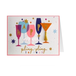 Geburtstagskarte Engel Pling Pling